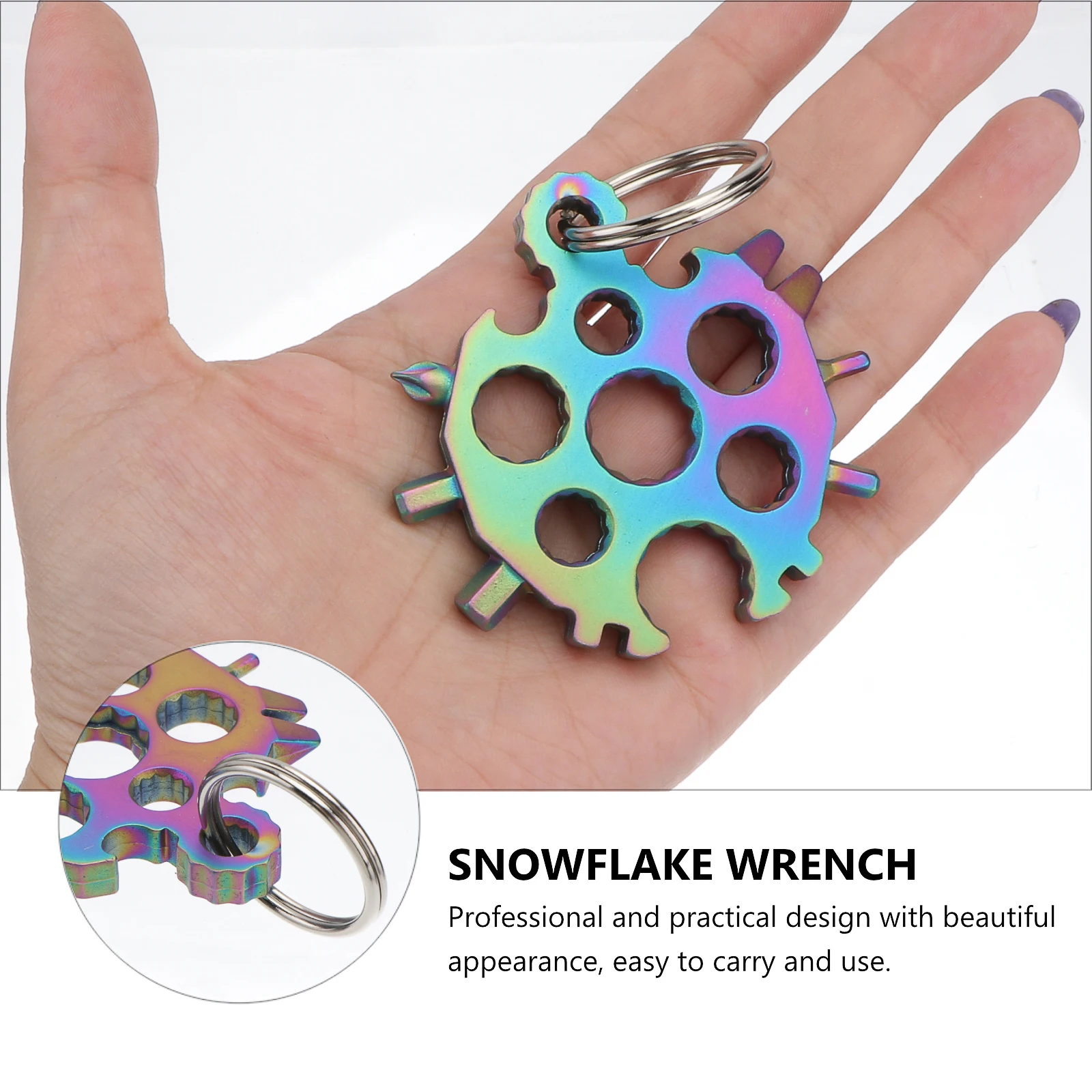 

20 in 1 Multifunctional Snowflake Wrench Outdoor Camping Hiking Tool Stainless Steel Screwdriver Multi Tool Practical Design