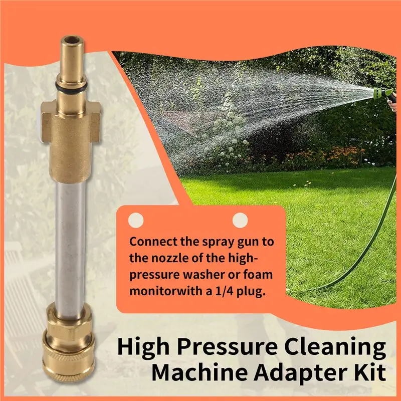 Pressure Washergun Adapter With 1/4Inch Female Quick Connect Fitting, Fit Most Brands (Black And Decker)-AA26