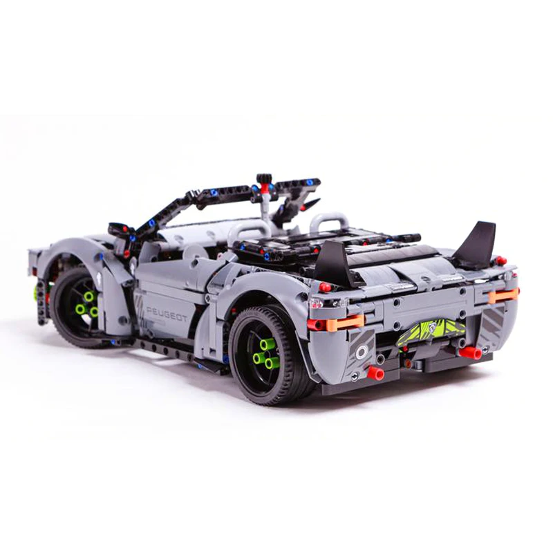 NEW Technical Convertible Peugeot Super Racing Car Building Blocks DIY Vehicle Sportcar Assemble Brick Children Toy Gift 42156-B