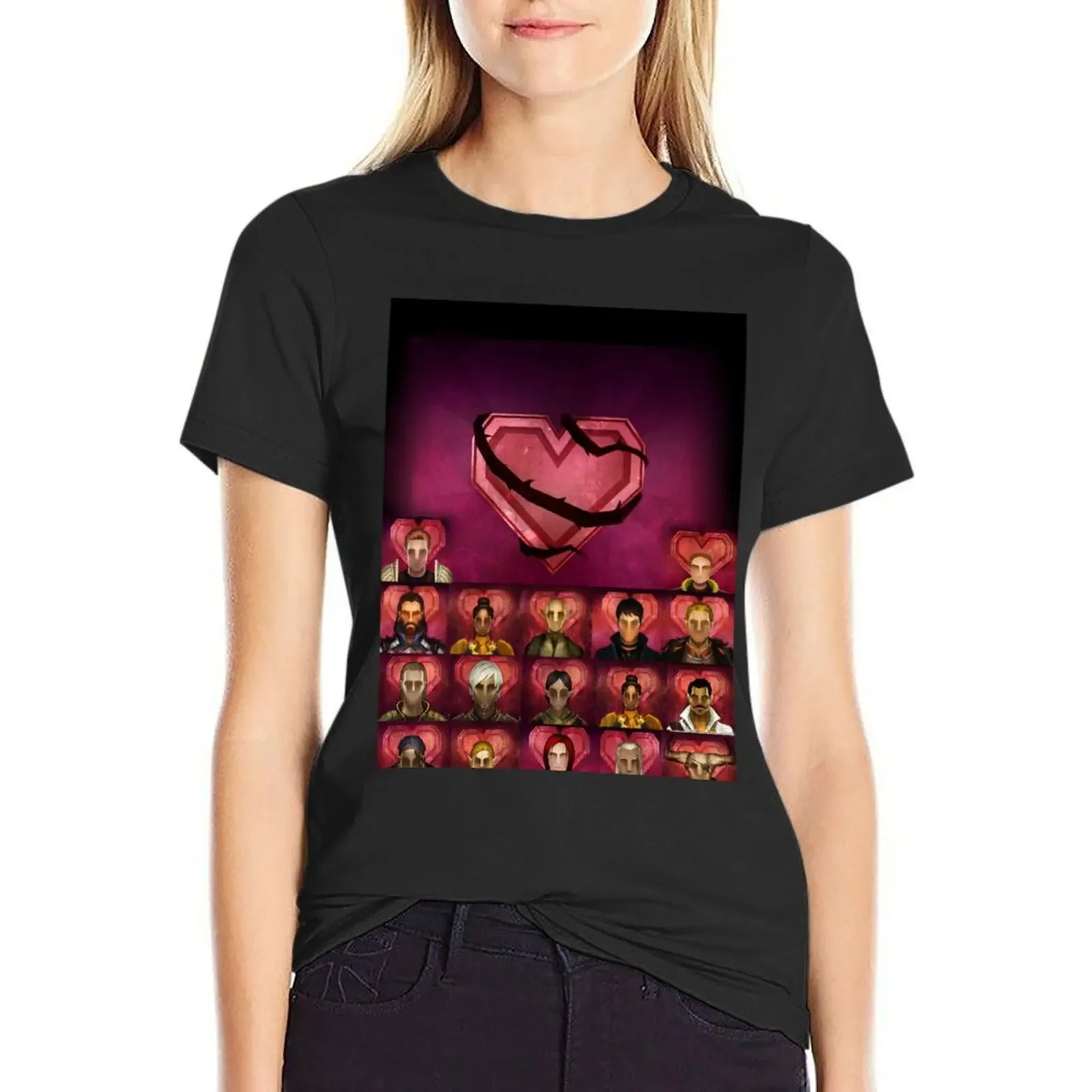 

dragon age romances T-Shirt plus size tops customizeds vintage Woman fashion