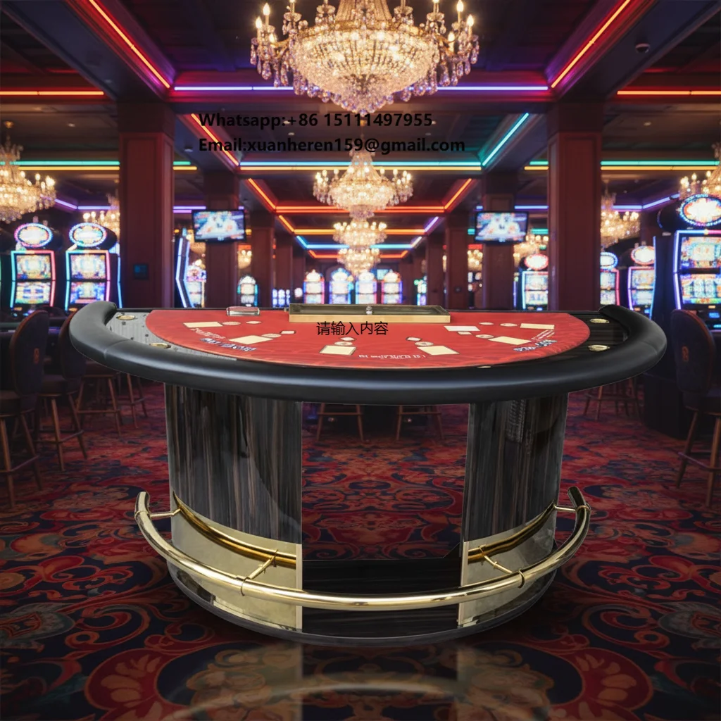 Limited Time Offer Professional Casino Blackjack & Half Round Pai Gow Poker Table Custom Gaming Table for Sale