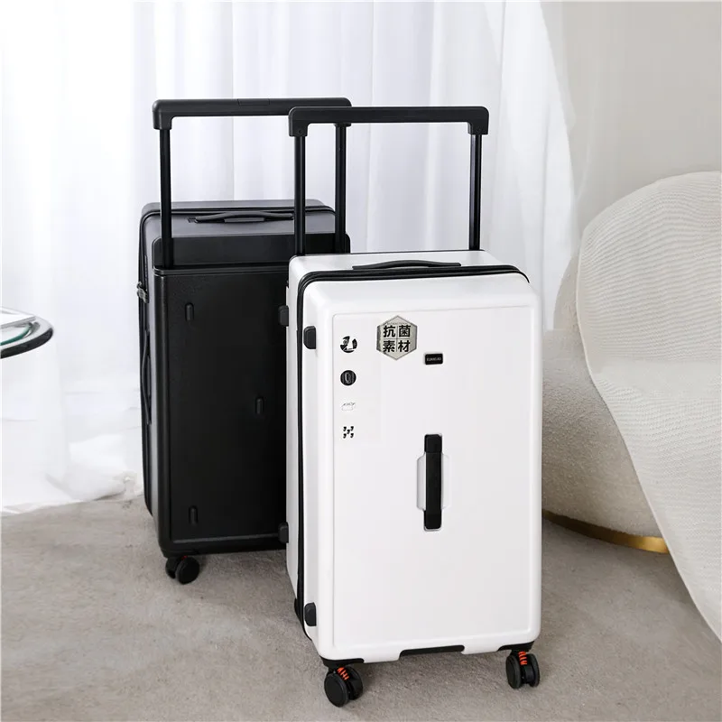 

Large capacity wide pull rod suitcase net celebrity student carry on travel luggage thickened password trolley box 24/26/28 inch