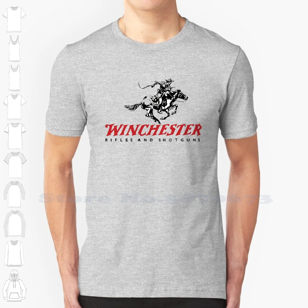 Winchester Logo High-quality T Shirts Fashion T-shirt New 100% Cotton Tee