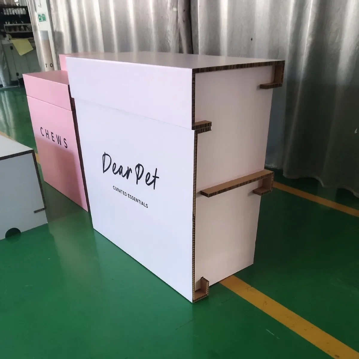 Honeycomb cardboard splicing front desk modern creative exhibition activities cashier