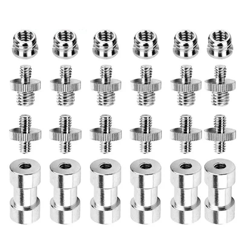 

1/4" and 3/8" Converter Threaded Screws Metal Adapter Mount for Camera/Tripod/Monopod/Ballhead/Light Stand/Shoulder Rig