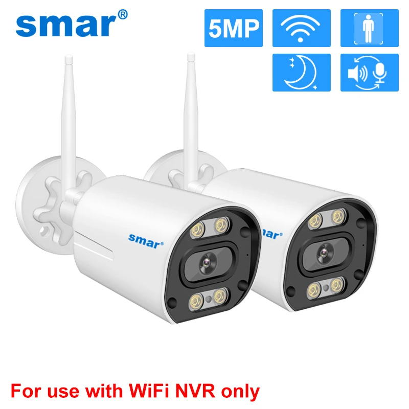 Smar IP Wifi 3MP kamera pengawasan, untuk Wifi CCTV Kit sistem deteksi manusia penglihatan malam kamera Video ICSEE Audio dua arah