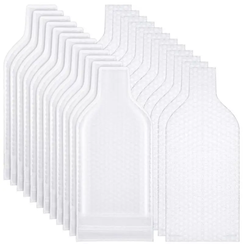 Wine Bottle Protector Bubble Bags With Shockproof Cushion And Leak Resistant Design Perfect For Travel Moving Glass Bottles