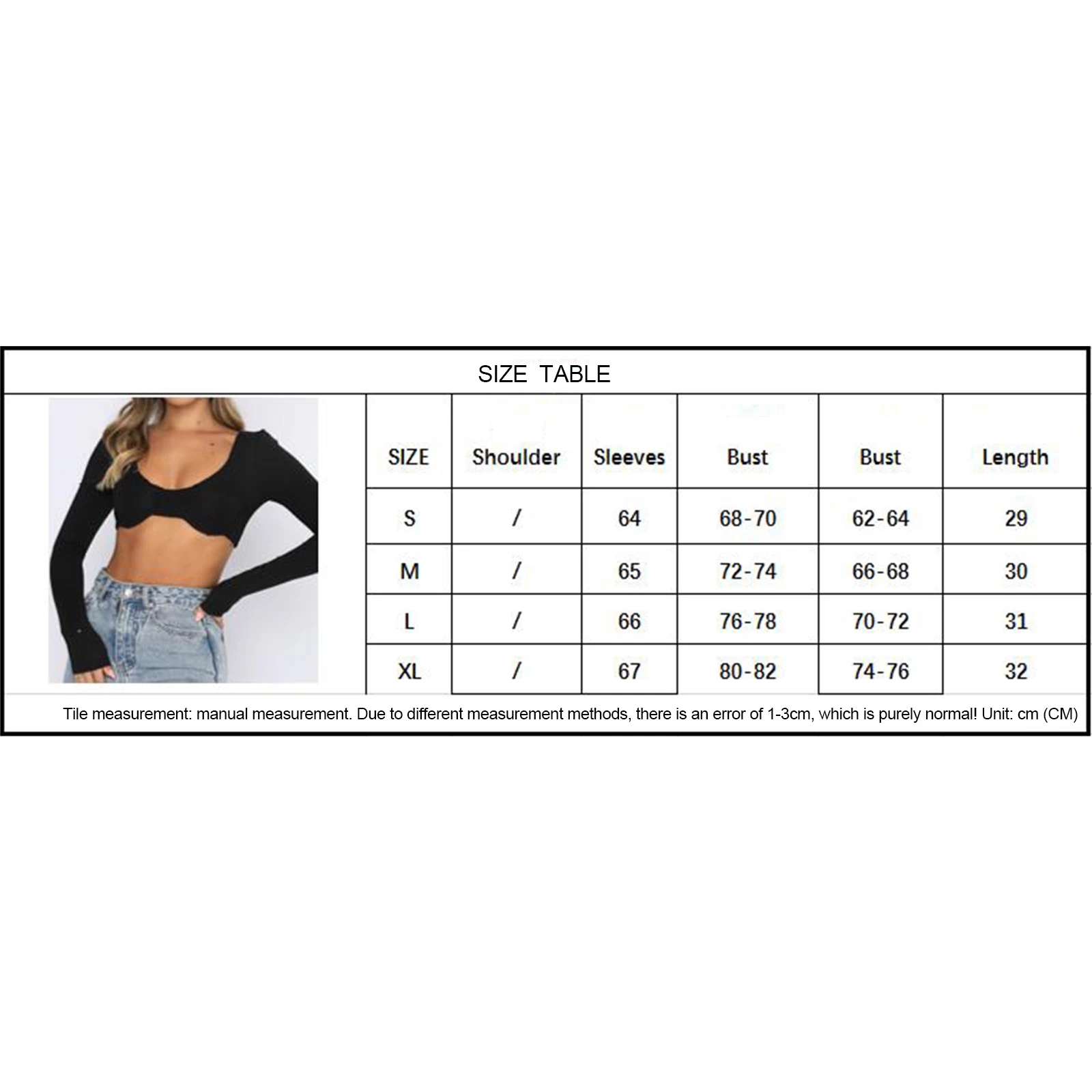 Fashion New Women Sexy Crop Tops Solid Color Low Cut Long Sleeve T-Shirt Showing Belly Button Clubwear Skin Friendly S M L