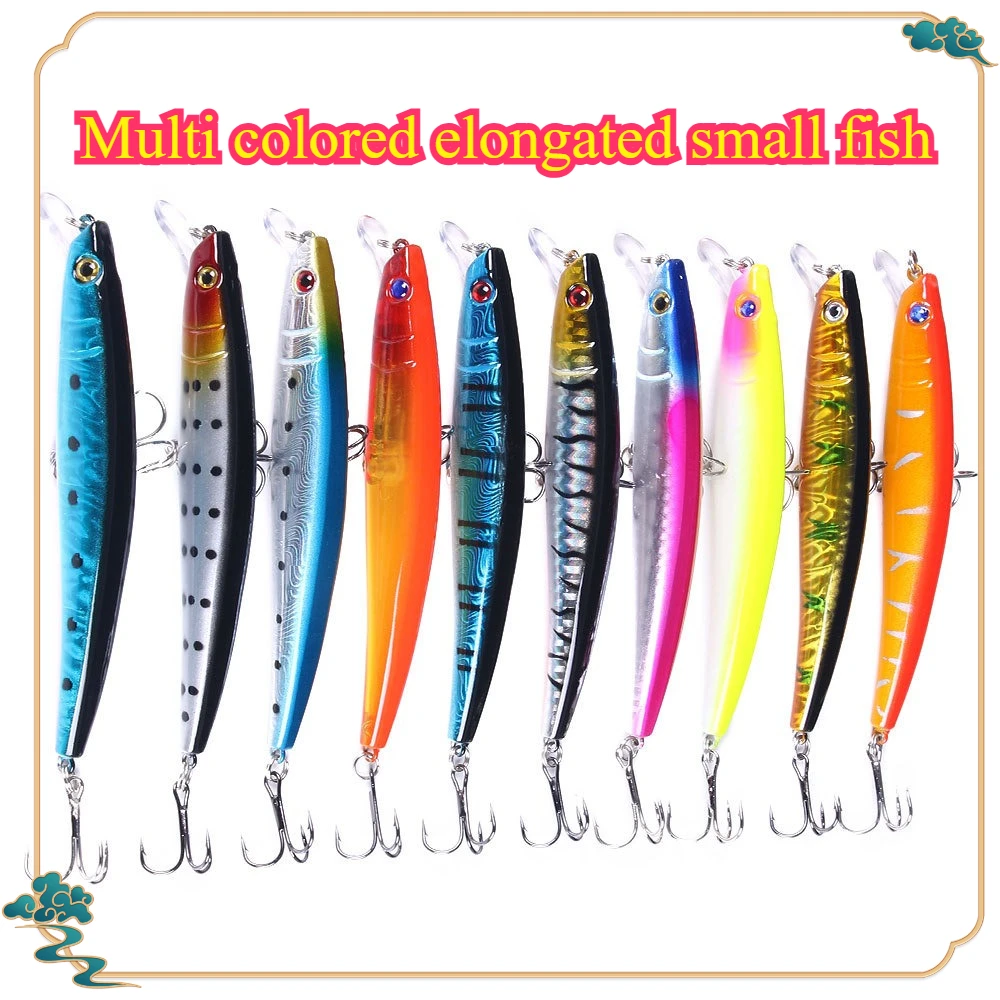 2026 Minnow 3/5/8 Stück Zufällige Künstliche Köder, Größe 11,5CM/11G, Minnow Angelköder-Set, Wobbler-Köder, Crankbait
