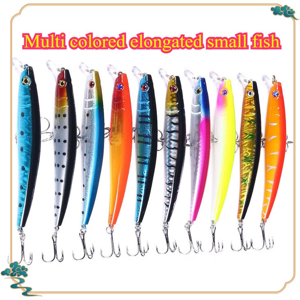  2026 Minnow 3/5/8 Pcs Of Random Artificial Bait Size 11.5CM/11G Minnow Fishing Lure Set Bait Crank Wobble Bait Crankbait 