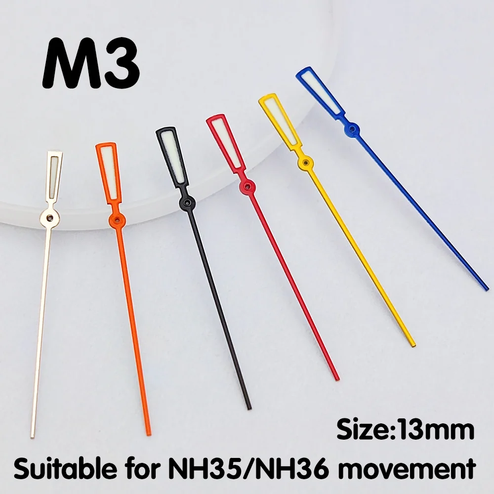 무브먼트 워치 핸드 워치 교체 부품, 초침 하이 퀄리티, NH34, NH35, NH36 에 적합한 녹색 발광