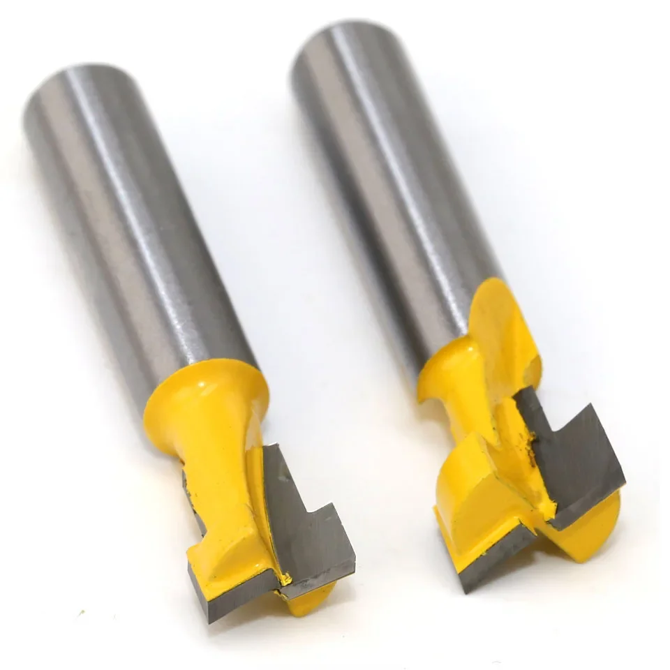 1PC 8MM Schaft Fräser Holz Carving T-Slot Fräser Für Holz Router Bit 1/4 "Hex Bot holzbearbeitung Werkzeuge Router Bit