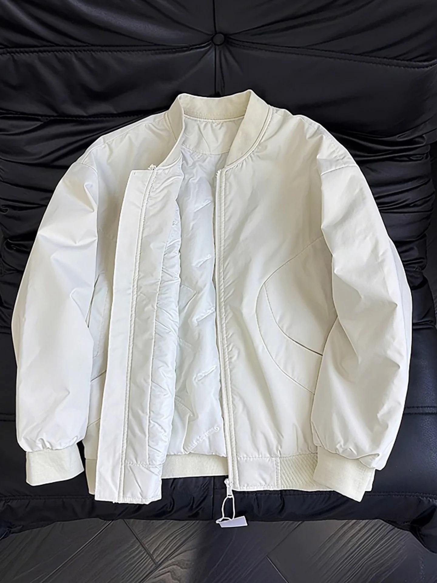 

Мужская зимняя куртка-бомбер цвета хаки из хлопка, модная, теплая, повседневная, молодежная, с длинными рукавами, в стиле бейсбольной формы