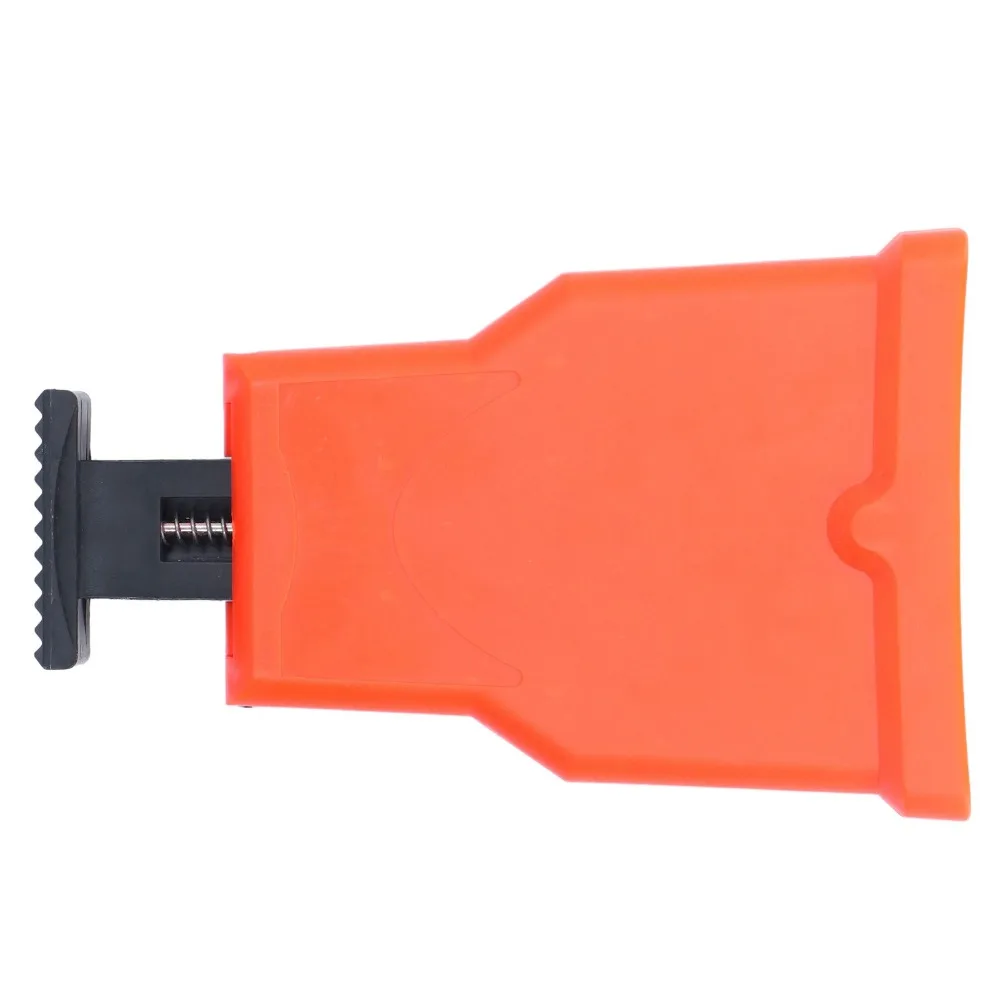 Plastic Chain Saw Sharpener Bar-Mount Universal Fit Portable Chainsaw Sharpener Orange Compact Chain Saw Teeth Sharpener