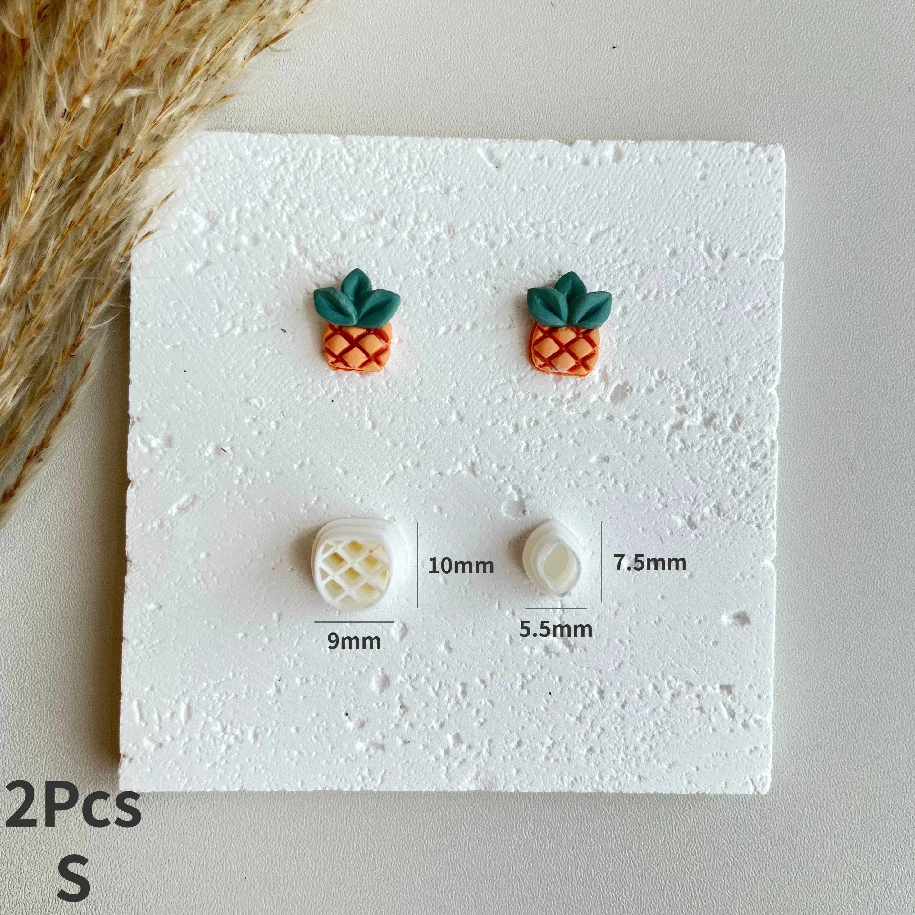 Fruits Series Polymer Cutting Molds for DIY Earrings