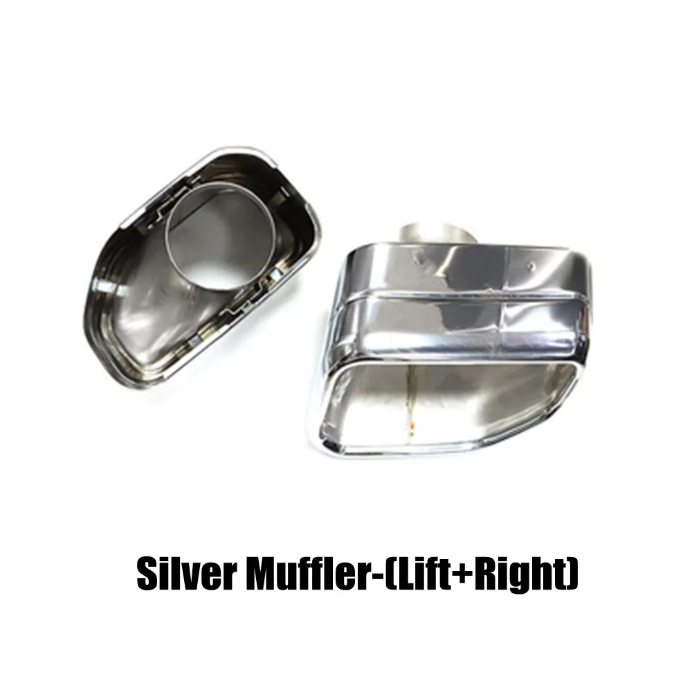 1 Paar Zwarte Auto Uitlaat Tip 304 Roestvrij Stalen Vierkante Uitlaat Voor Bmw X3 G01 X4 G02 2019 2020 X Serie Uitlaat Tip Nozzle
