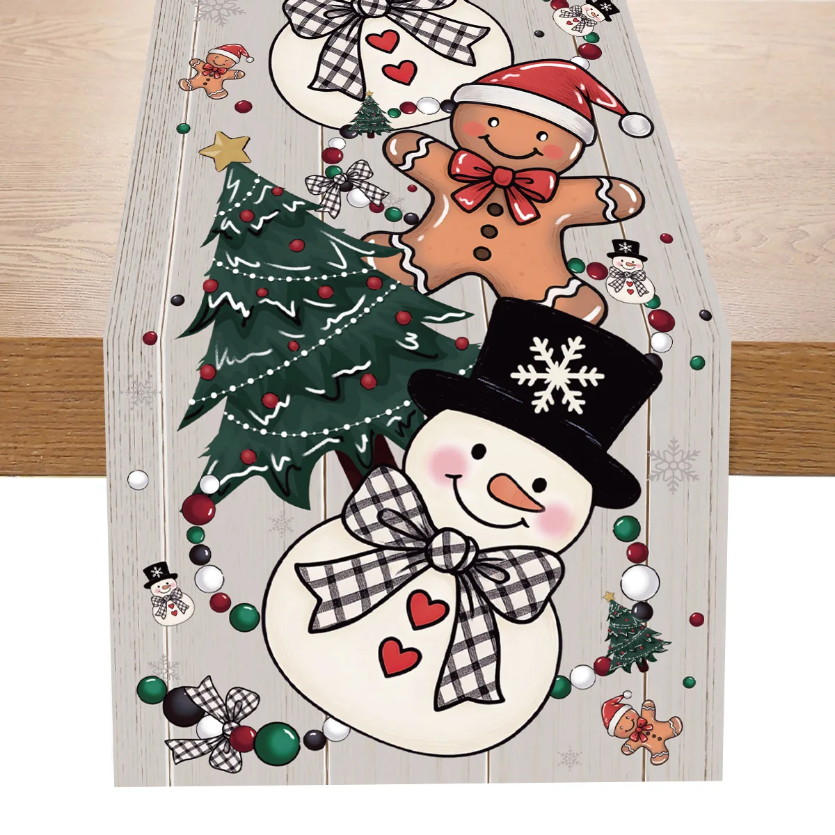 

Christmas Table Runner Merry Christmas Decoration for Home Xmas Party Decor 2025 Navidad Notal Noel Ornament Happy New Year 2026
