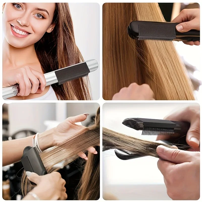 Peigne à cheveux bouclés, peigne à cheveux droit, adapté aux outils de coiffure professionnels ou ménagers