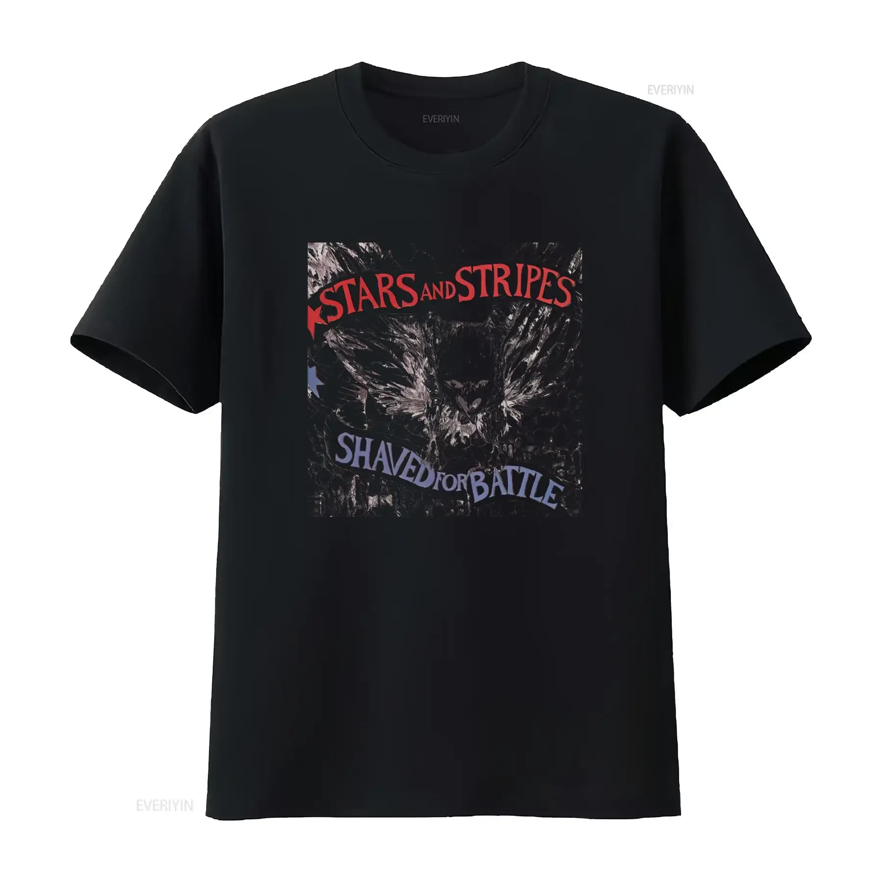 Stars and Stripes Shaved for Battle T Shirt Vintage Skinhead Oi Hardcore Design Medium Size vintage Washed Stretched Breathable