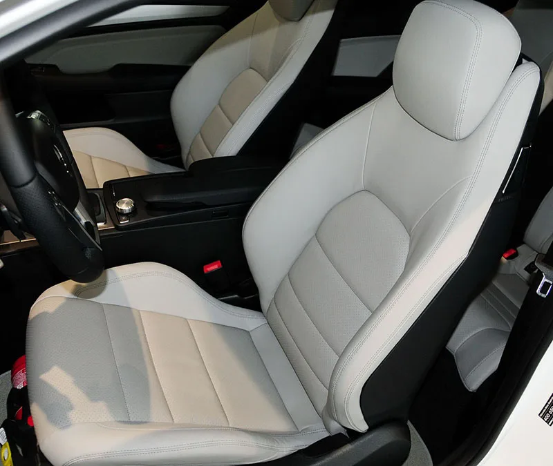 For Mercedes Benz C Class C204 Coupe 2011 2012 2013 2014 2015 PU Leather Custom Car Seat Covers for 2 Front Seats Accessories