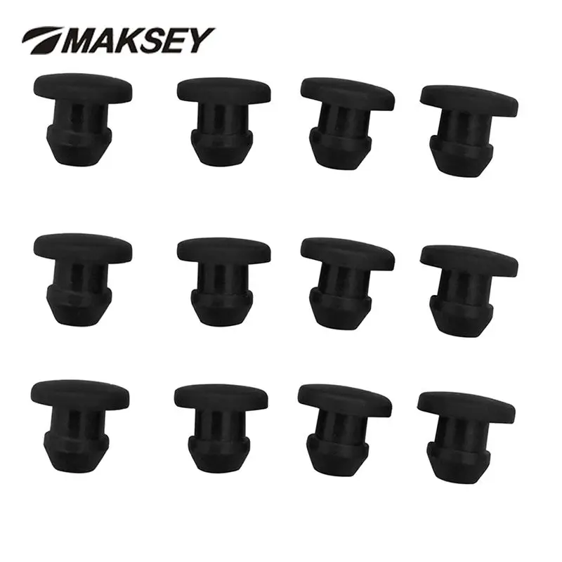 MAKSEY 2mm to 50mm Silicon T Plug Silicone Stopper Rubber Tap Bung Plastic Pipe  End Caps Cover Circle Closing Seal Plug Grommet