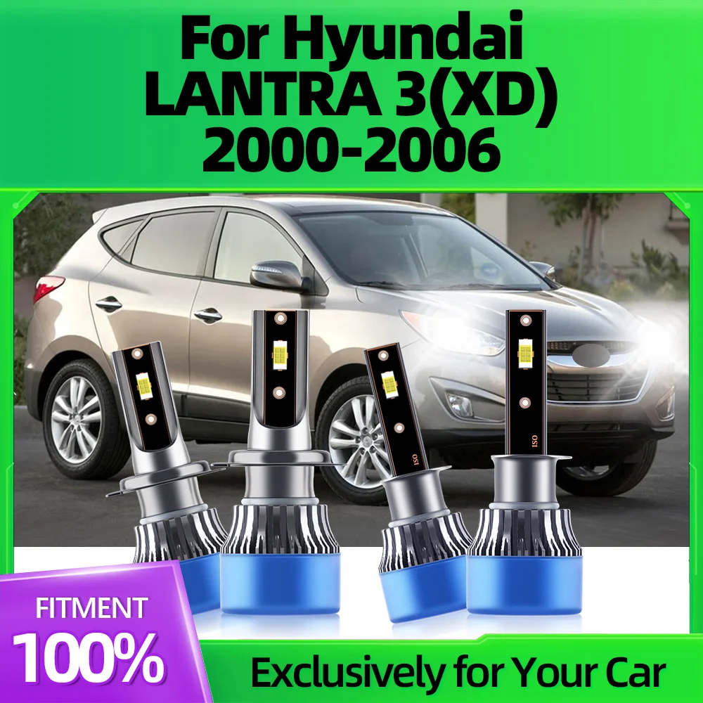 Carro de alta qualidade levou farol bulbo, luzes automáticas, lâmpada, 6000K, Hyundai Lantra 3(XD), 2000, 2001, 2002, 2003, 2004, 2005, 2006, 2 pcs, PCes 4