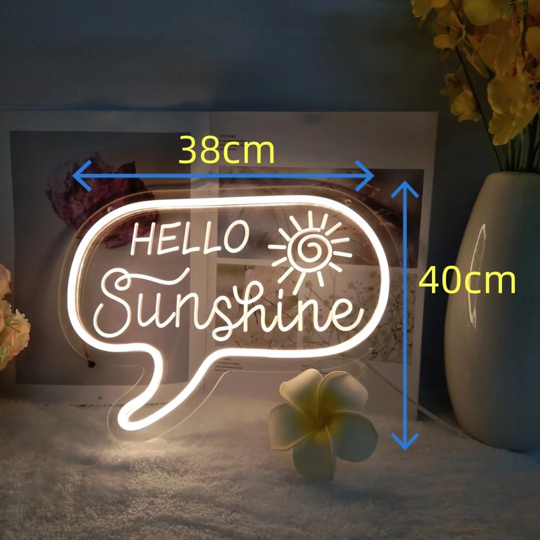 Neon Signs Mini Neon Sign Bedroom Custom Name Quate Kid Heart Small Sweet Dreams Room Wall Decoration Small Tabletop Custom Neon