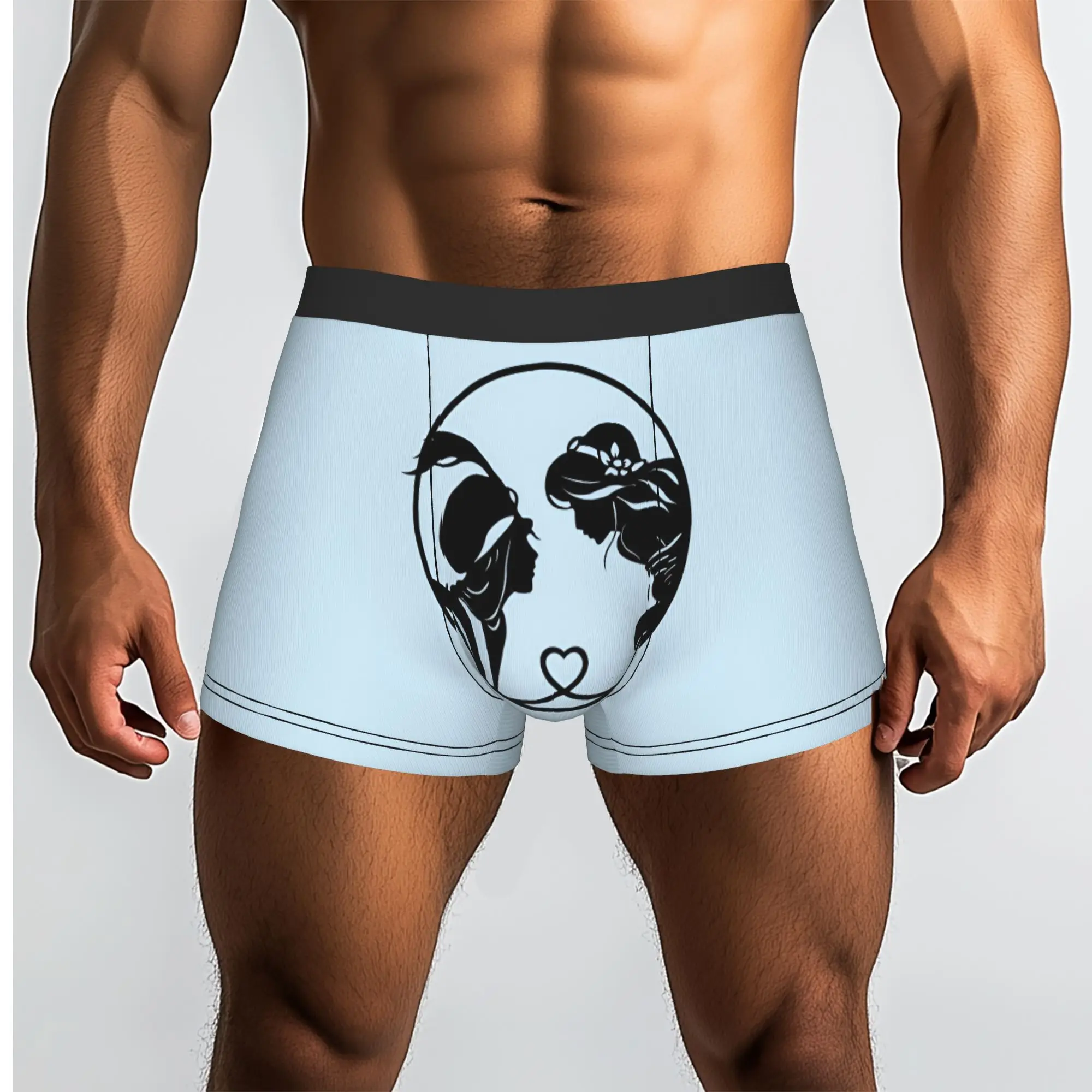 Customized Cute Cartoon A-Aladdin Underwear Male Print  Boxer Briefs Shorts Panties Breathable Underpants