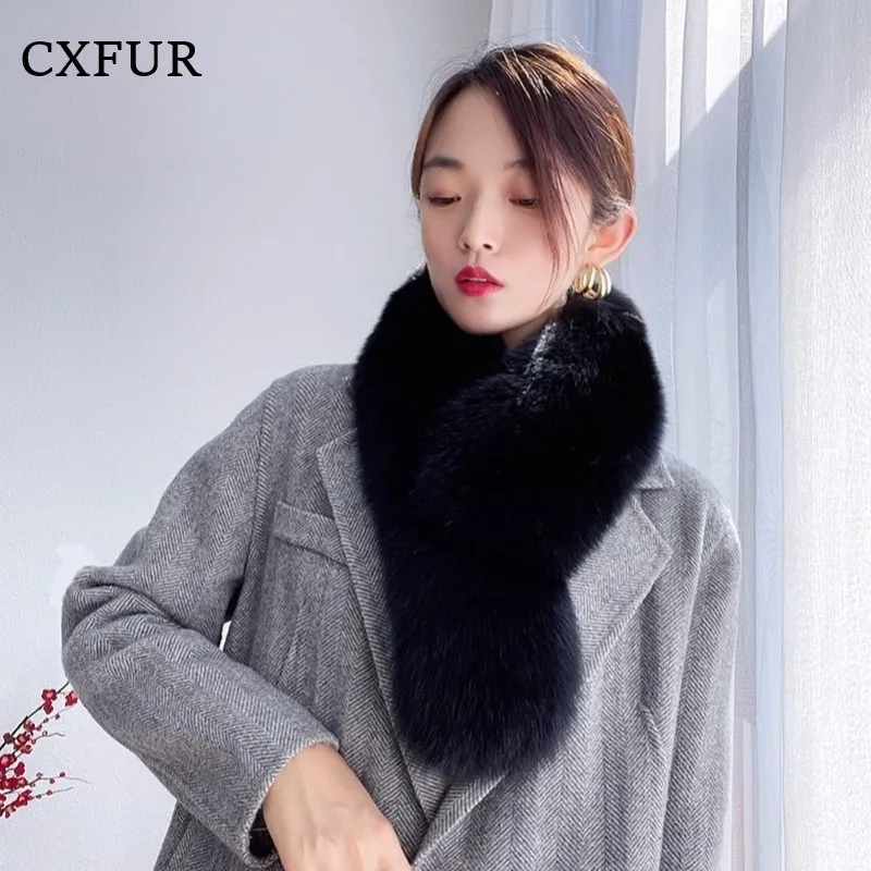 

Classic Design Women Warm Luxurious Boutique Real Fox Fur Scarf CX-S-187