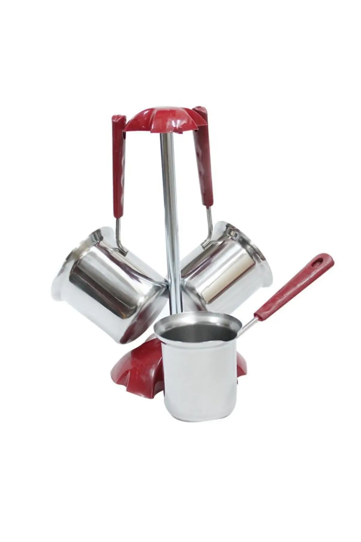 Equipo de cafetera de acero,