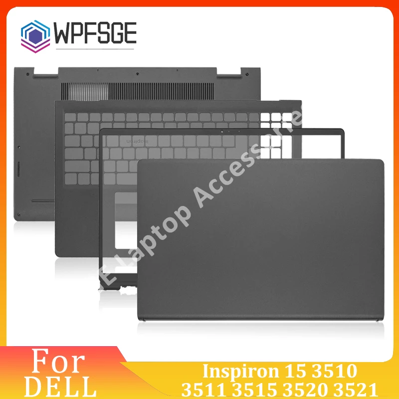 New For DELL Inspiron 15 3510 3511 3515 3520 3521 Rear Lid TOP Case Laptop LCD Back Cover 0T4MT1 DDM9D 0WPN8 Front Bezel 09WC73