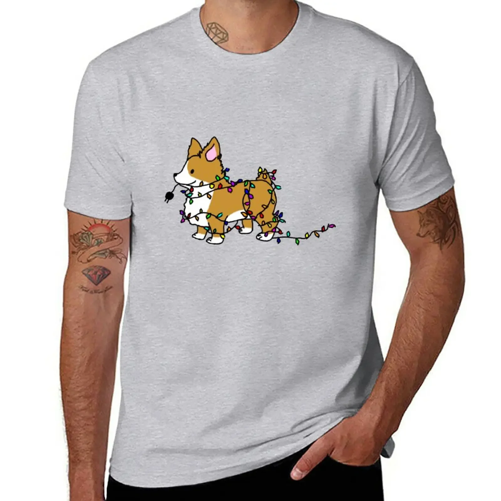 

Corgi Christmas Time T-Shirt oversizeds summer tops mens clothes