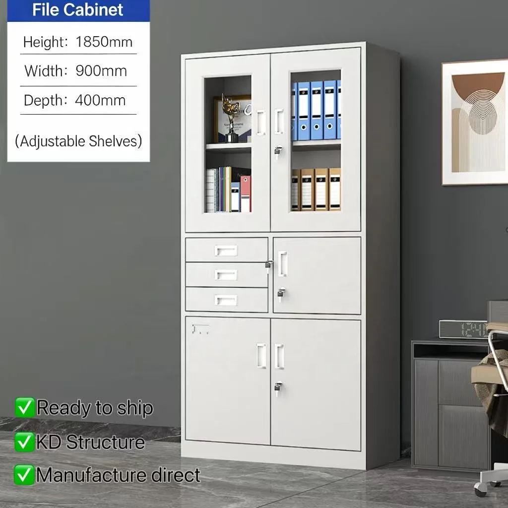 

Large Capacity Steel Filing Cabinet With Lockable Design And Large Storage Space-School Office Library Hospital Use