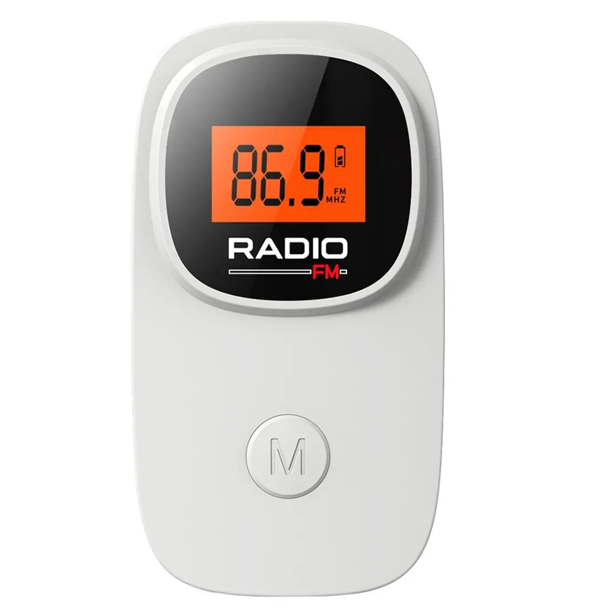 ~CLEARANCE A Mini Pocket FM Radio with Clip Digital Tuning Battery Radio with Earphone for Walking/Jogging on-the-Go Listening