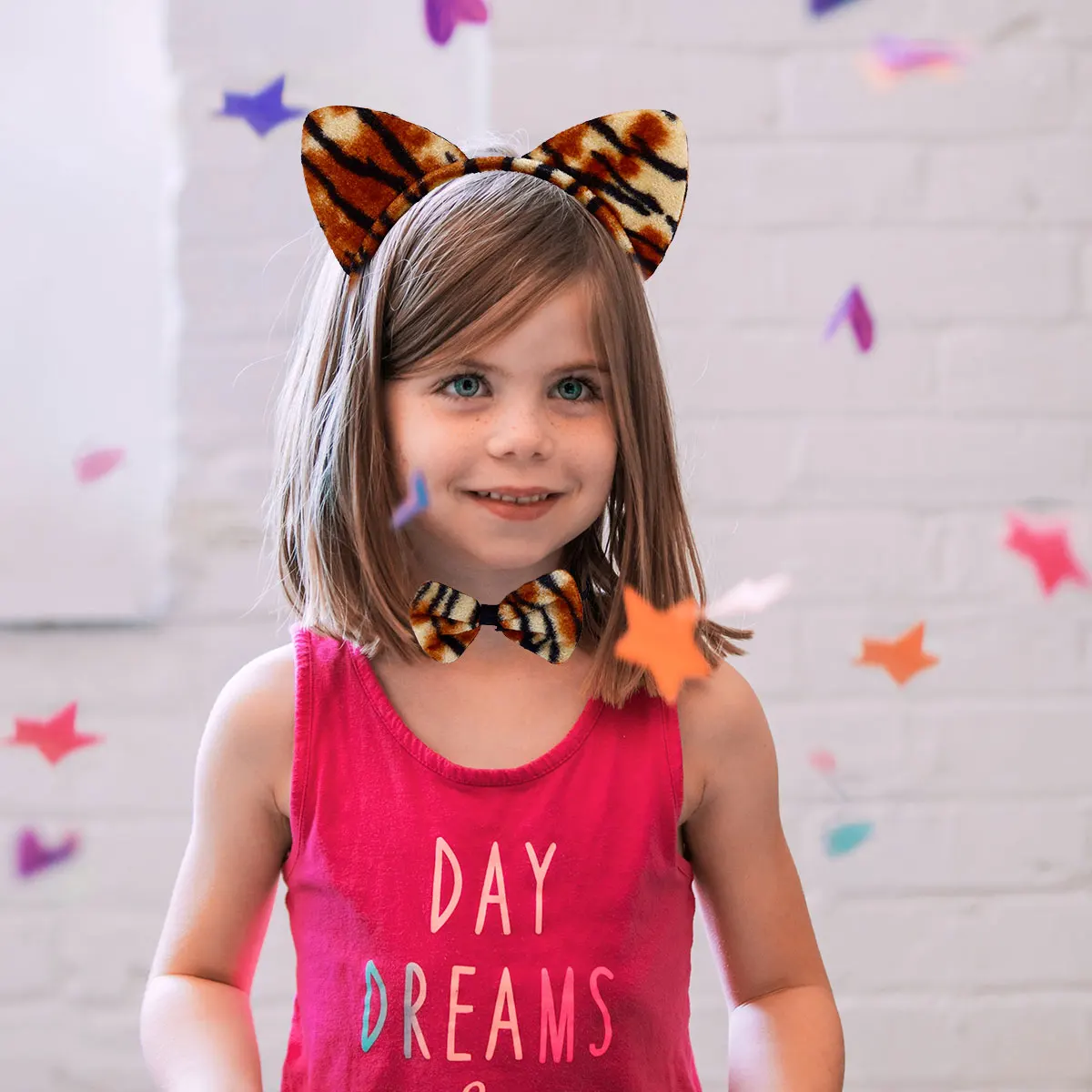 

2 set 2 Sets Halloween Animal Costume Prop Set Animal Ear Headband Tail Bow Tie Party Costume For Festival Party Favors