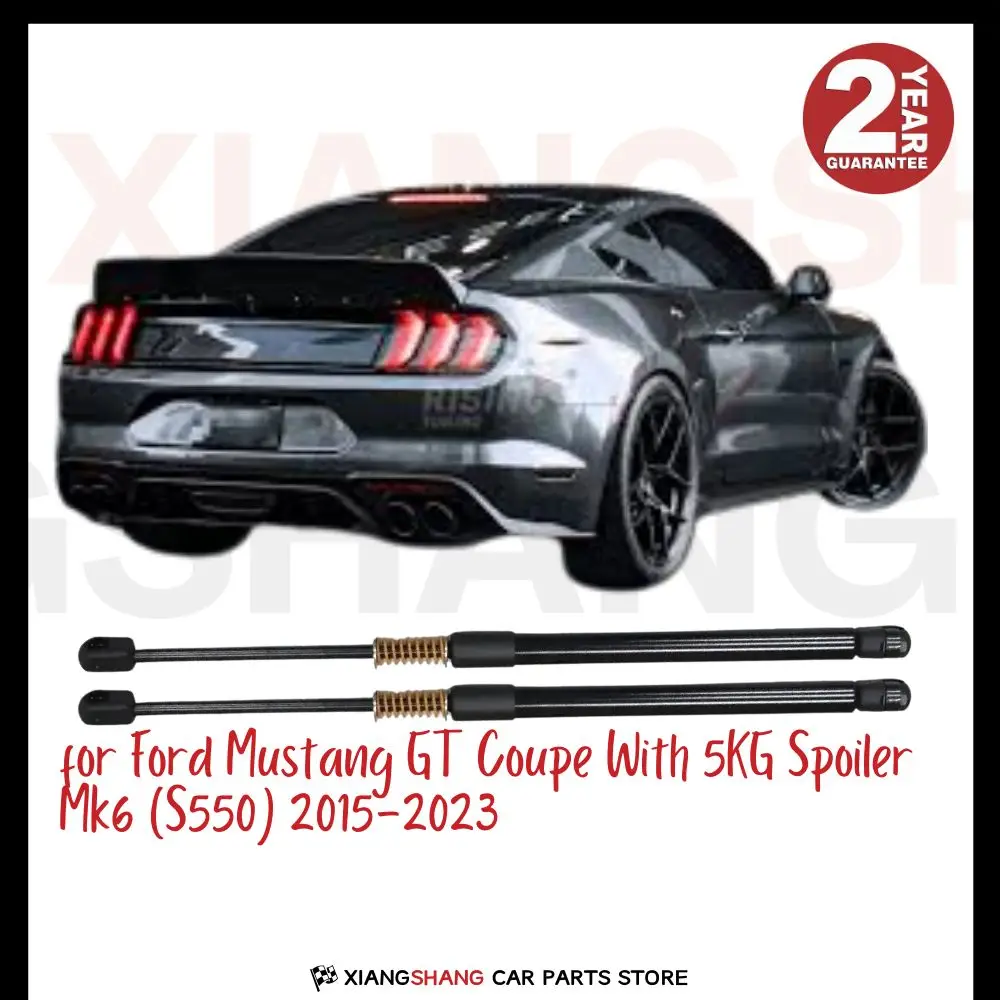 

2pcs Rear Tailgate Damper for Ford Mustang GT Coupe With 5KG Spoiler Mk6 (S550) WITH SPRING Trunk Boot Gas Charged Gas Struts