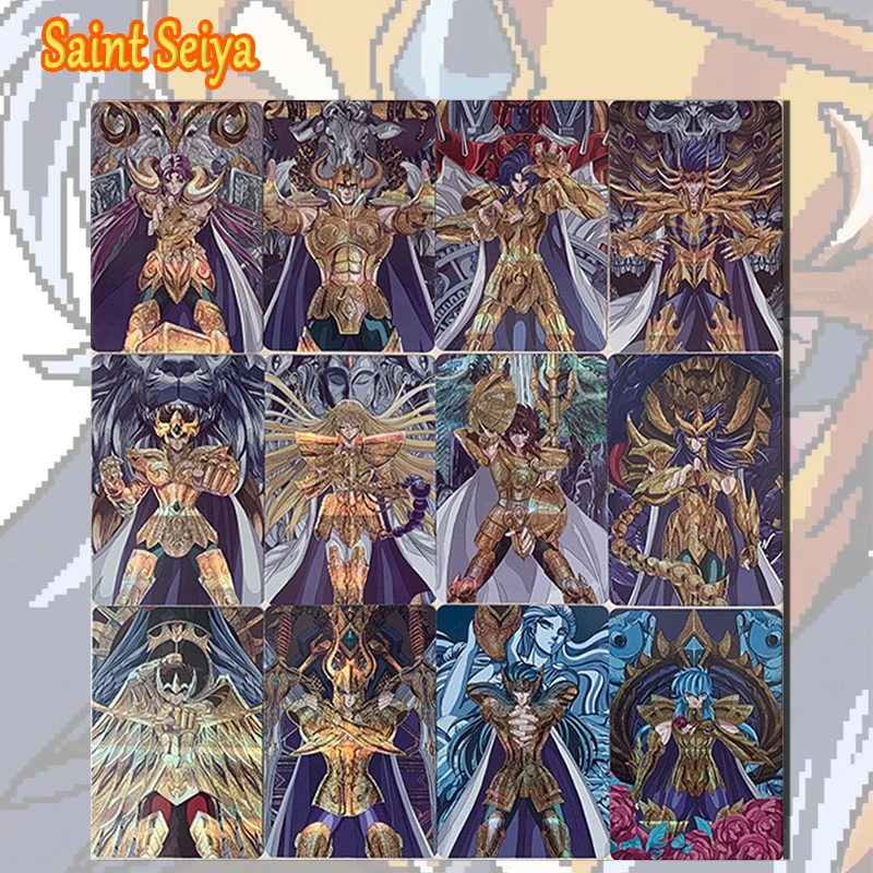 NEW Saint Seiya Saori Kido Shiryu Hyoga Novice drawing DIY homemade flashcards boy Toy collection Birthday Christmas gifts