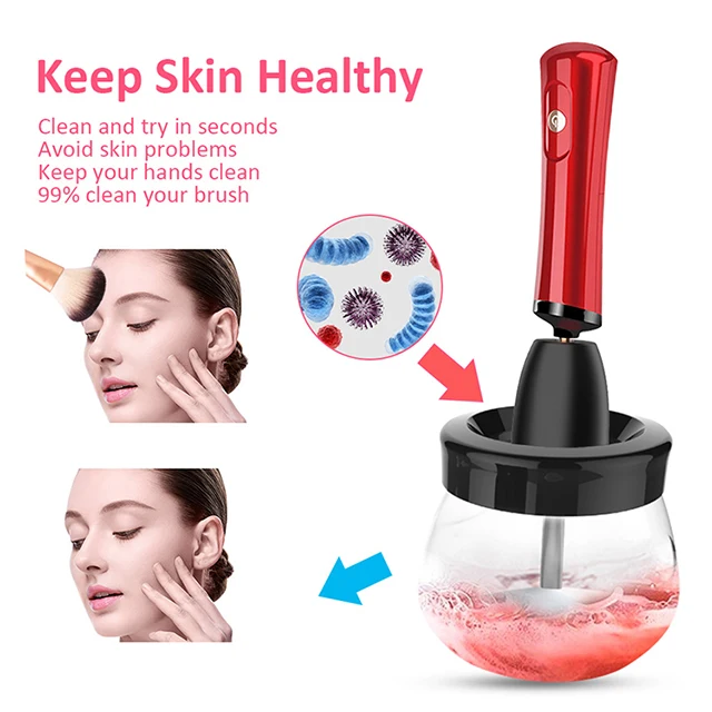 เครื่องทำความสะอาดและอบแห้งแปรงแต่งหน้าแบบมืออาชีพ USB รุ่นใหม่ OEM สำหรับดรอปชิป ทำความสะอาดและอบแห้งได้ทุกประเภทของแปรงแต่งหน้า