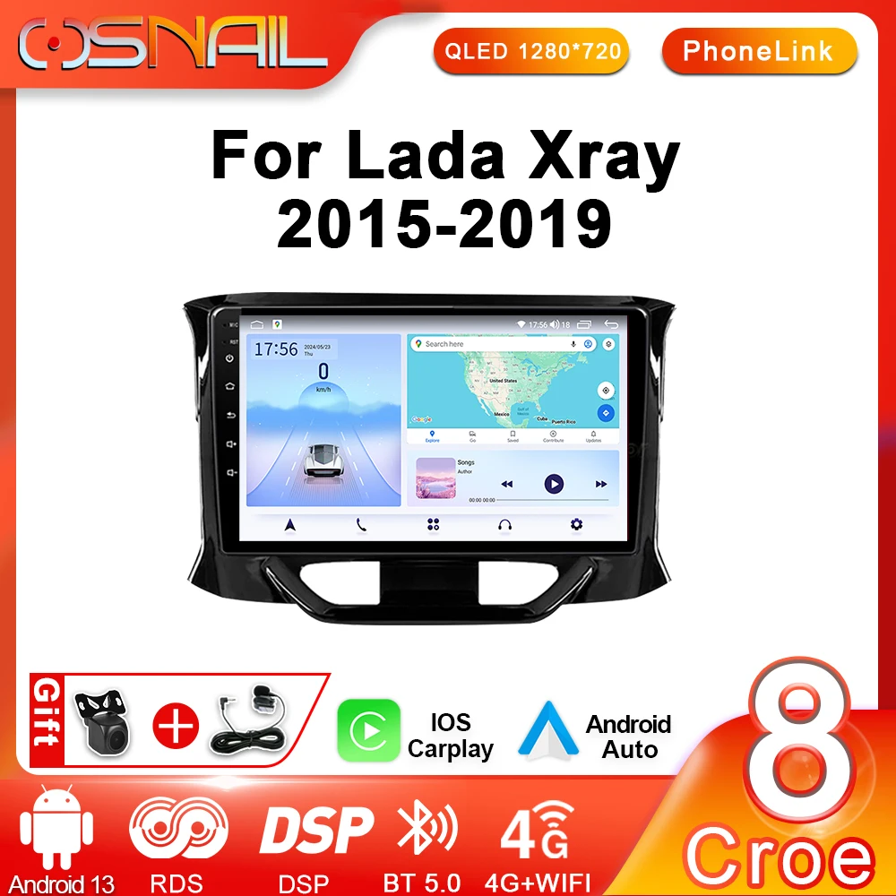 

COSNAIL Android Auto Car Radio For LADA Xray X ray 2015 - 2019 Multimedia Video Player Navigation GPS Stereo Carplay No 2din DVD