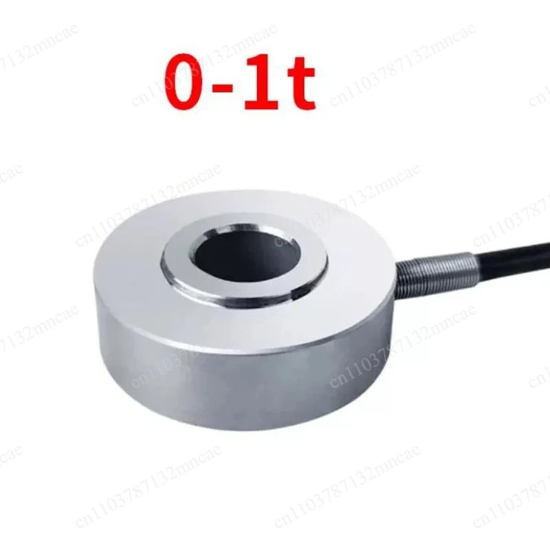 Pre-Tightening Force Pressure Measurement Sensor Through-Hole Bolt Ring Load Cell Sensor 0-1T
