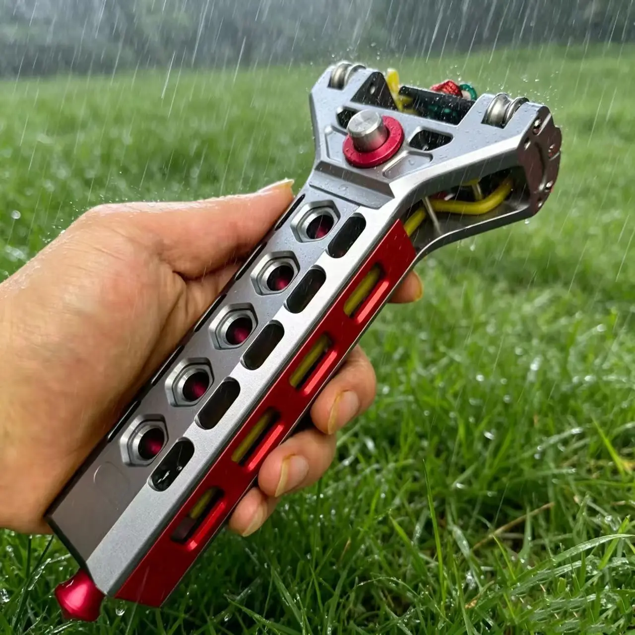 Quick Automatic Loading Slingshot Sets Alloy Material High-precision Outdoor Competitive Hunting Tool view 3
