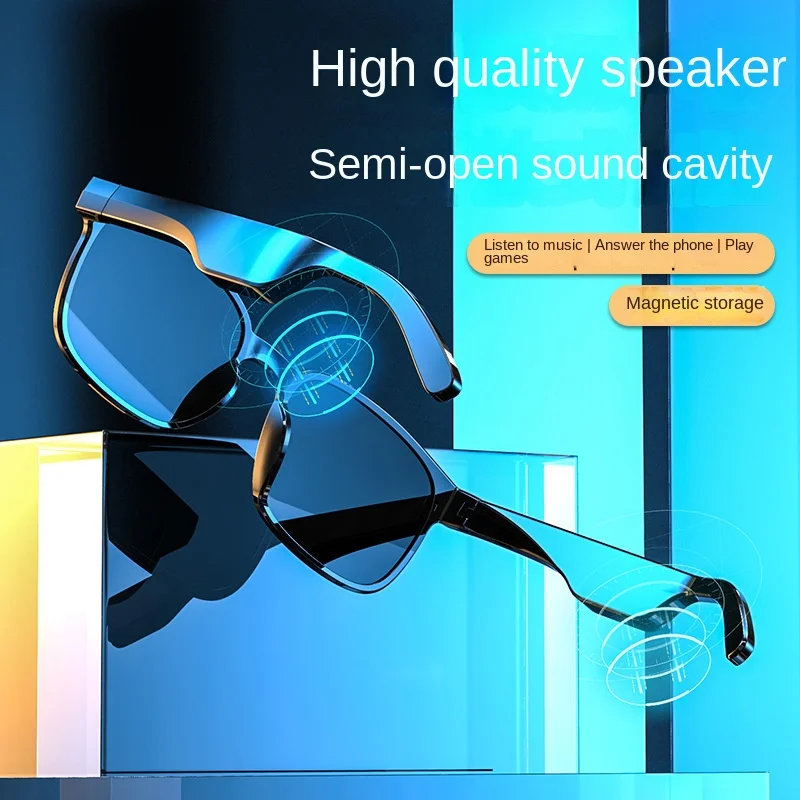 KLW X-13 2In1 New Smartglasses Black Technology Listen To Music handsfree Bluetooth 5.0 Audio Glasses Headset Headphone Earphone