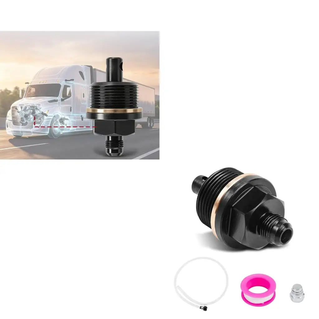 XA6H Oil Pan Connection Tool Set for Engine Start-Up Service, Threaded Fitting with Hose, Seal Tape, Cap and Size Guide for