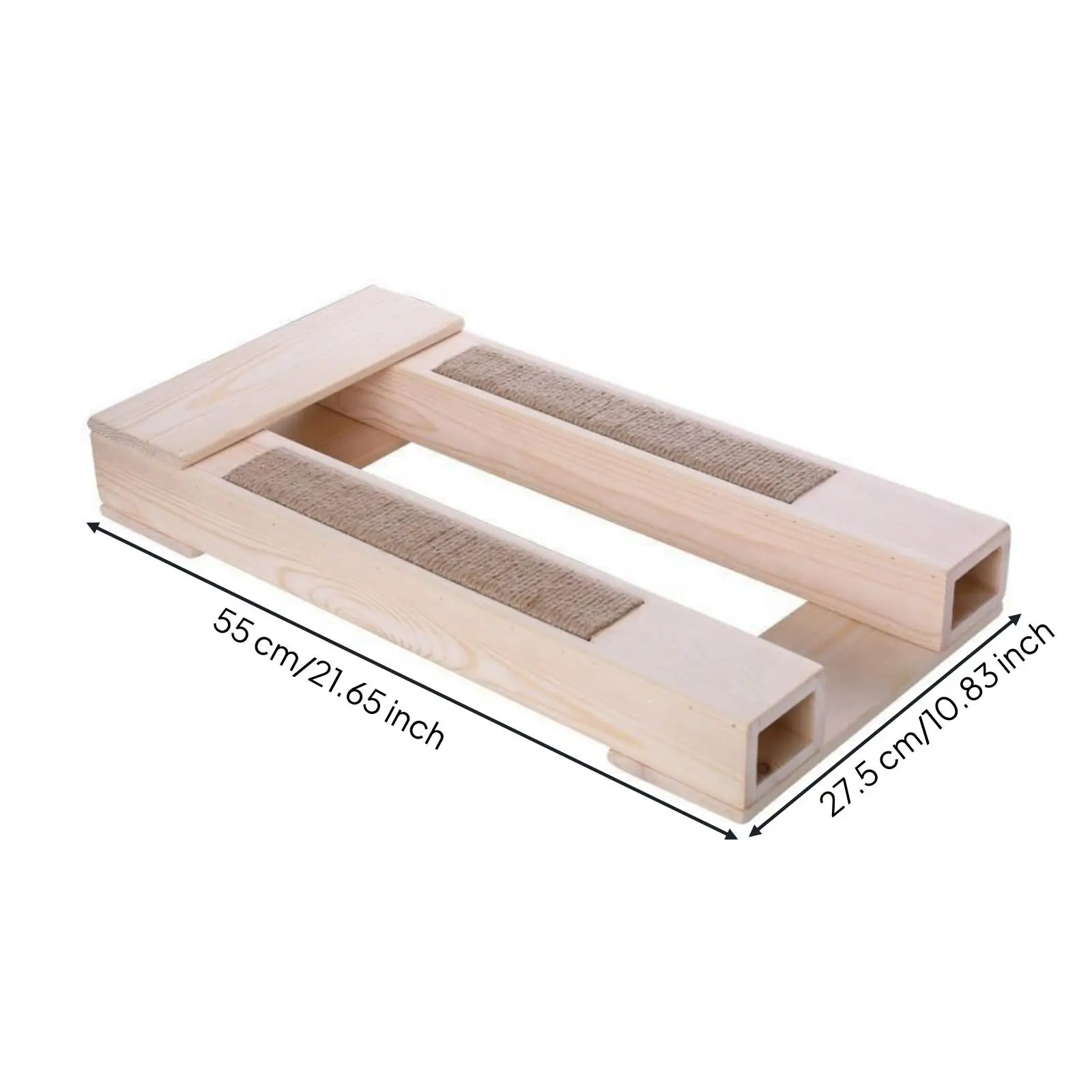 Cat Scratching Post with Sisal Rope Wooden Frame for Indoor Cats Mating Support and Scratching Board Play Structure for Cats