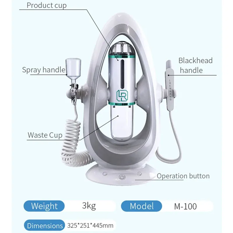 Face Beauty Device 2 In1 Pore Vacuum Cleaner Electric Micro Small Bubble Facial Cleaning Machine Skin Rejuvenation Sprayer Spa