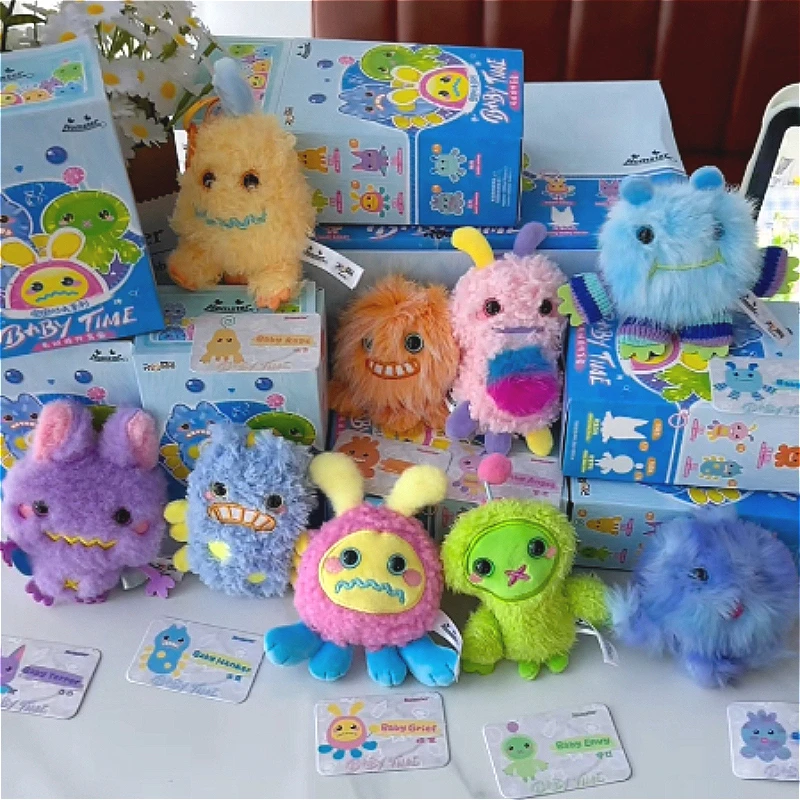 REESEE Nomster Baby Time Mini Blind Box Plush Keychain Mystery Box Cute Pocket Monster Anime Figure Pendant SurpriseBag Toy Gift