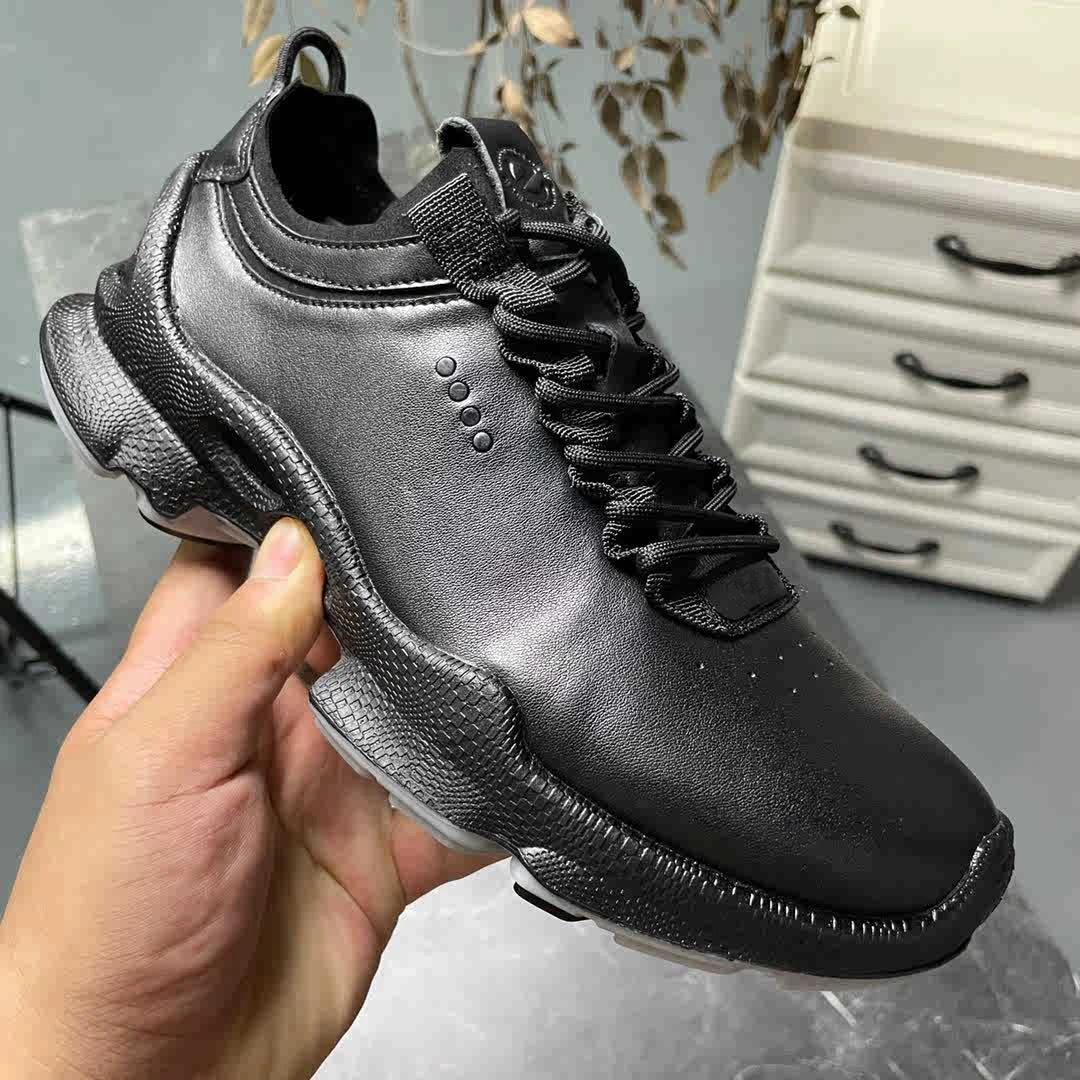 Genuine Leather Shoes Men Luxury Original Trekking Casual Athletic Studded Embellished Sneaker Fashion Outdoor Streetwear Hiking