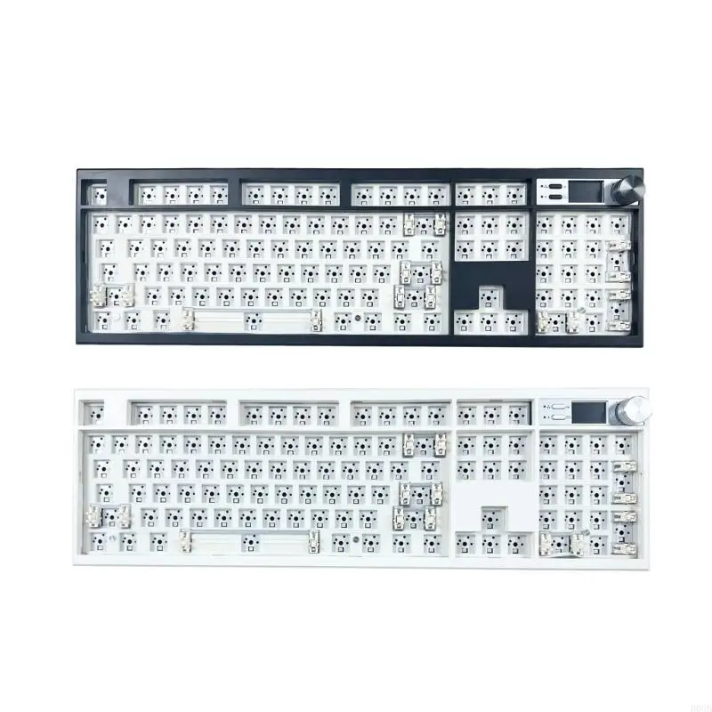 

D08B GMK104 Customizable Mechanical Keyboard With Rotary Knob And Display Screen, Hot Swappable 2.4G BT5.0 For Gaming Work
