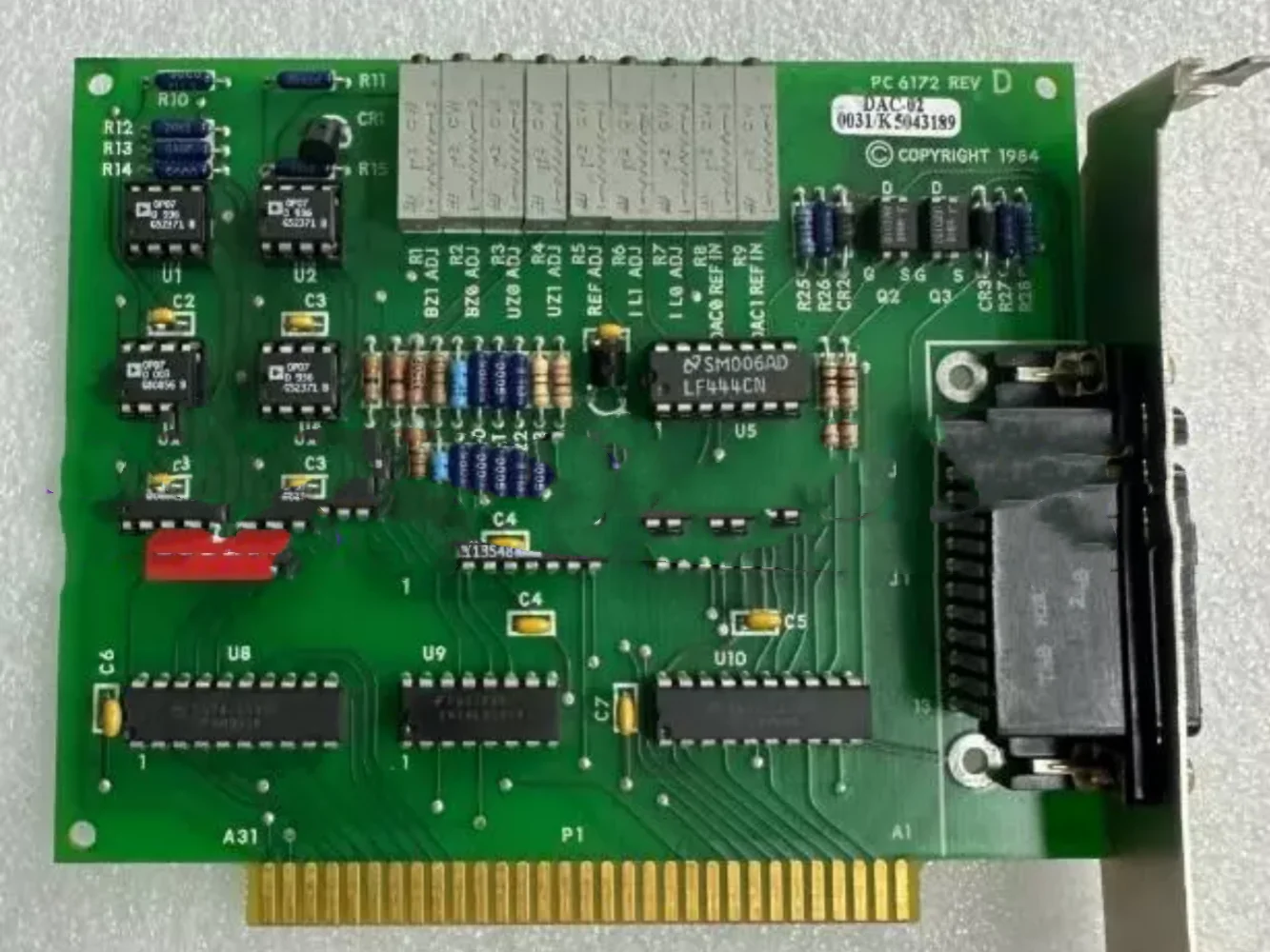 PC 6172 REV D IOLCD 패널 스크린