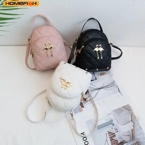 HOMEFISH Women Fashion Backpack Ins New Style Female Handbag Leisure Mini Fashion Women Backpacks Phone Packs MIni Backpack
